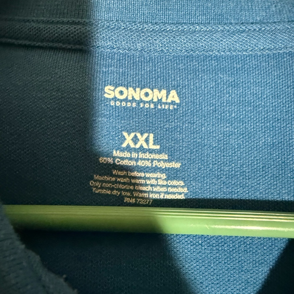 Sonoma Vibrant Blue Polo Shirt - Picture 2 of 2